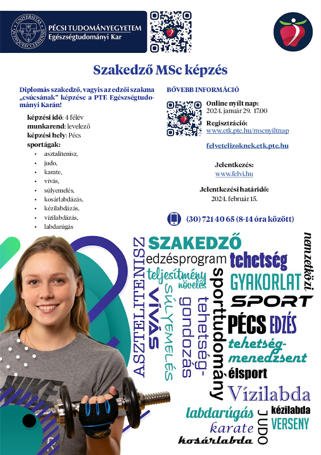 Sporttudományi képzések a PTE Egészségtudományi Karán