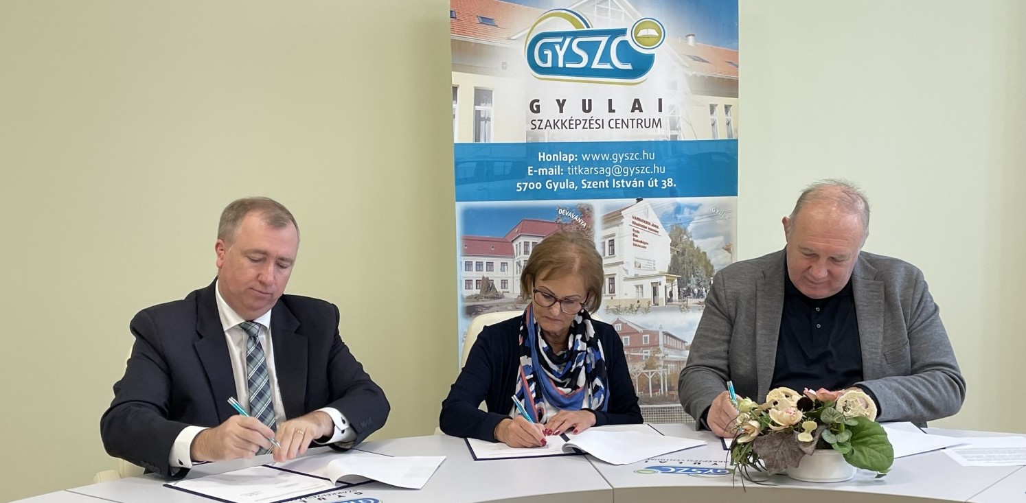 Az MJSZ és a Gyulai Szakképzési Centrum megállapodása